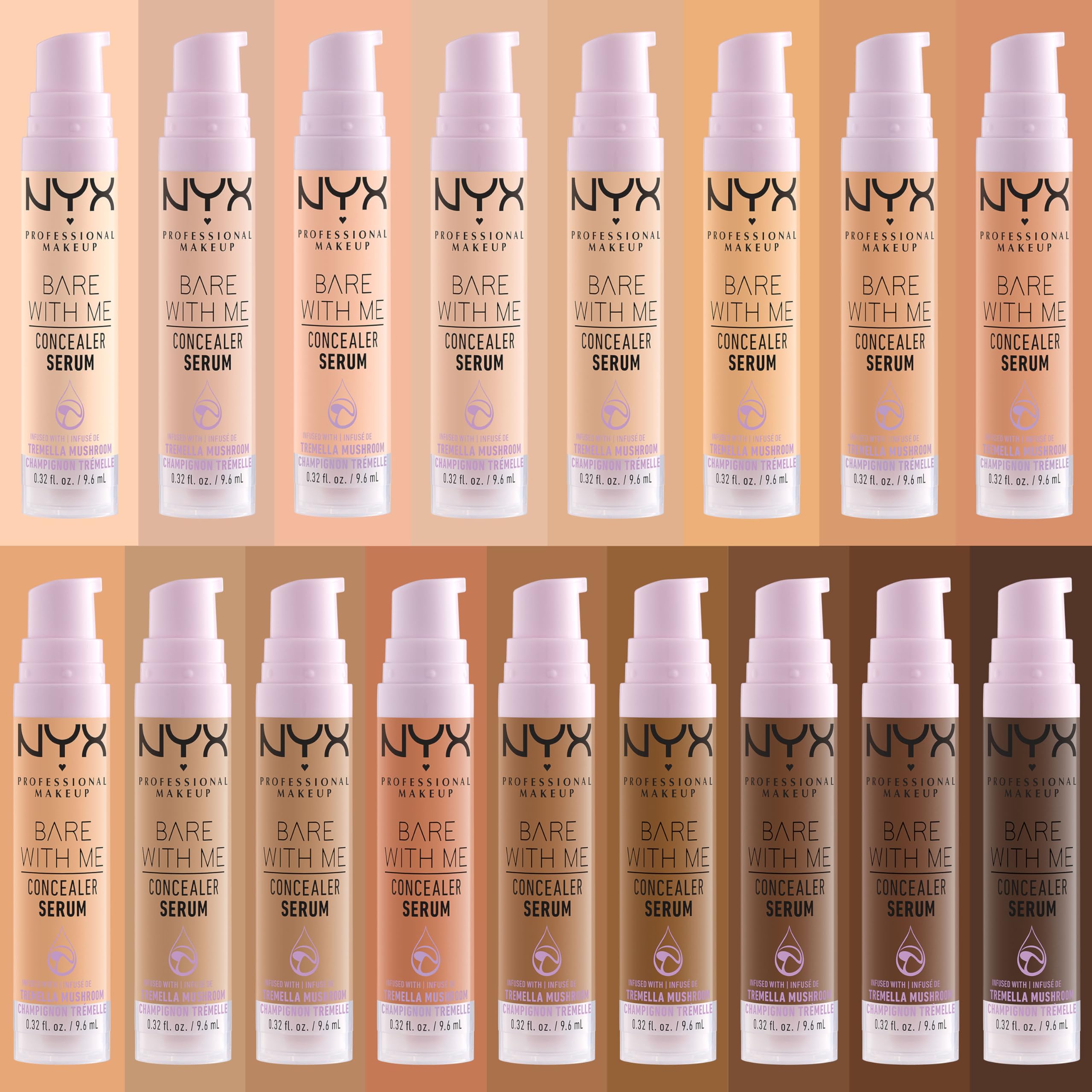 NYX Bare With Me Corrector-serum 13 tonos para pieles diversas