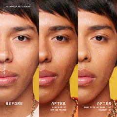 NYX Blurscreen Primer SPF30, aplicacion-muneca: cobertura uniforme y fijación prolongada.