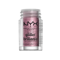 NYX Brillo para cara y cuerpo rosado, realza el brillo para fiestas.