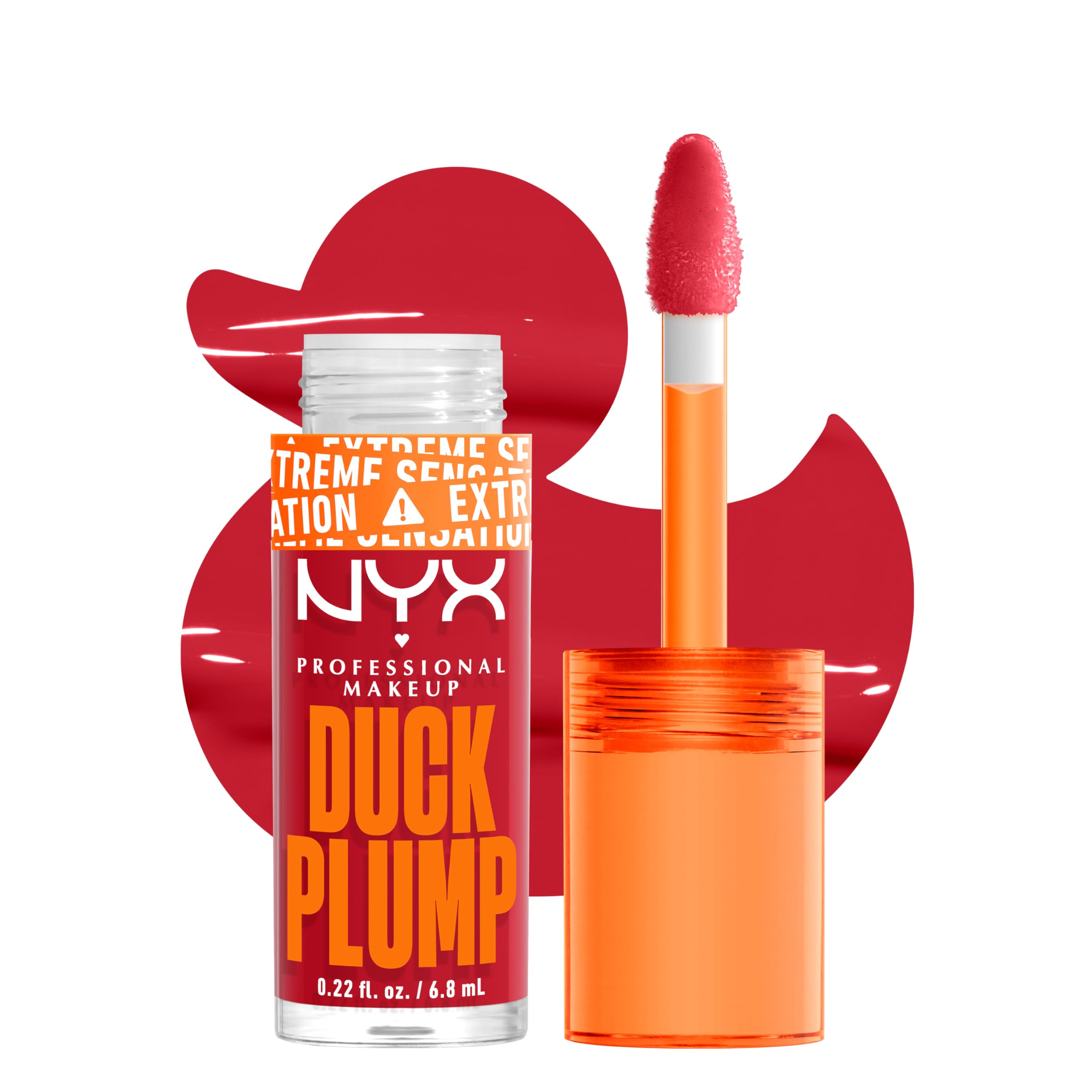 NYX brillos labiales voluminizador con jengibre picante en botella.