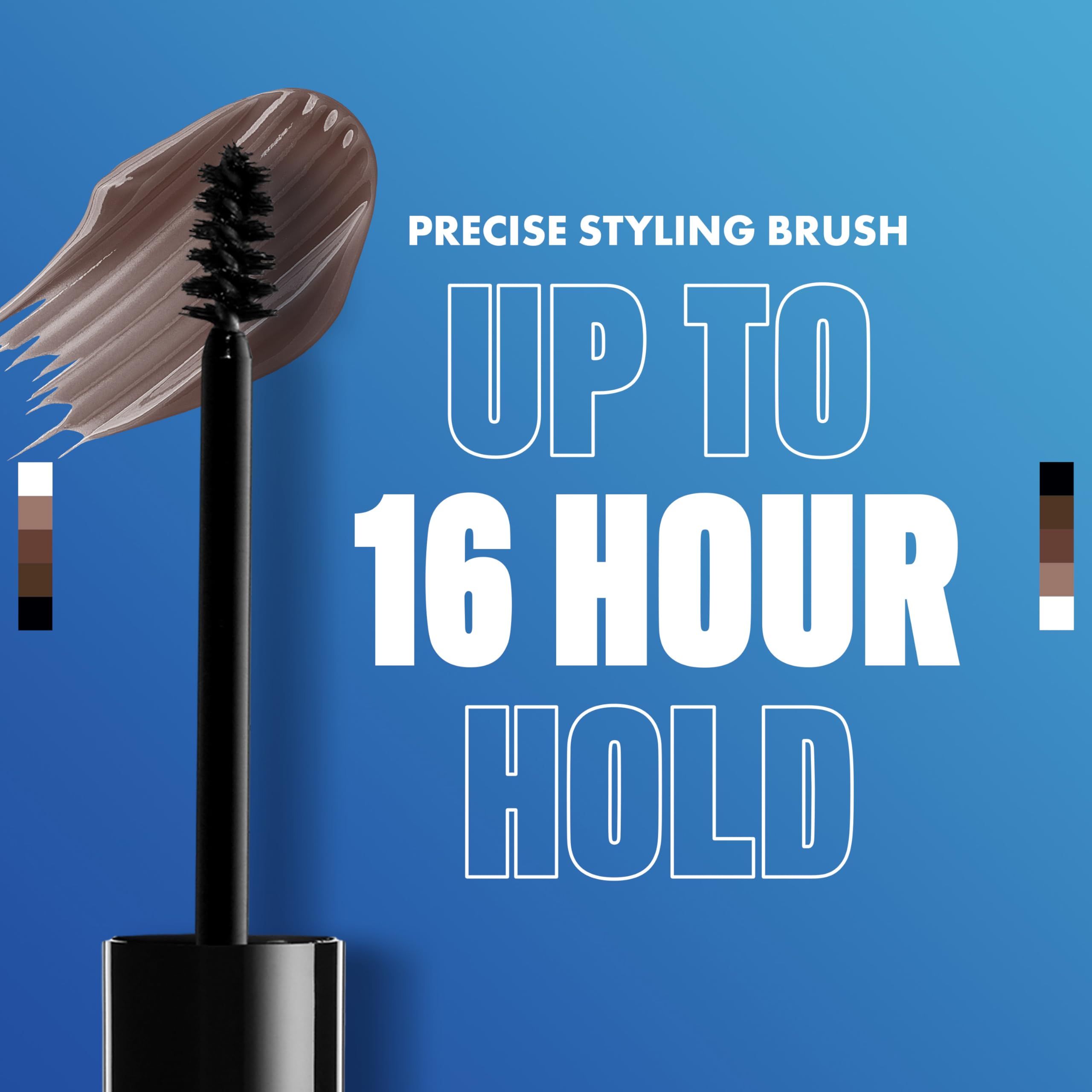 Aplicador cepillo de NYX Brow Glue en acción para aplicación precisa.