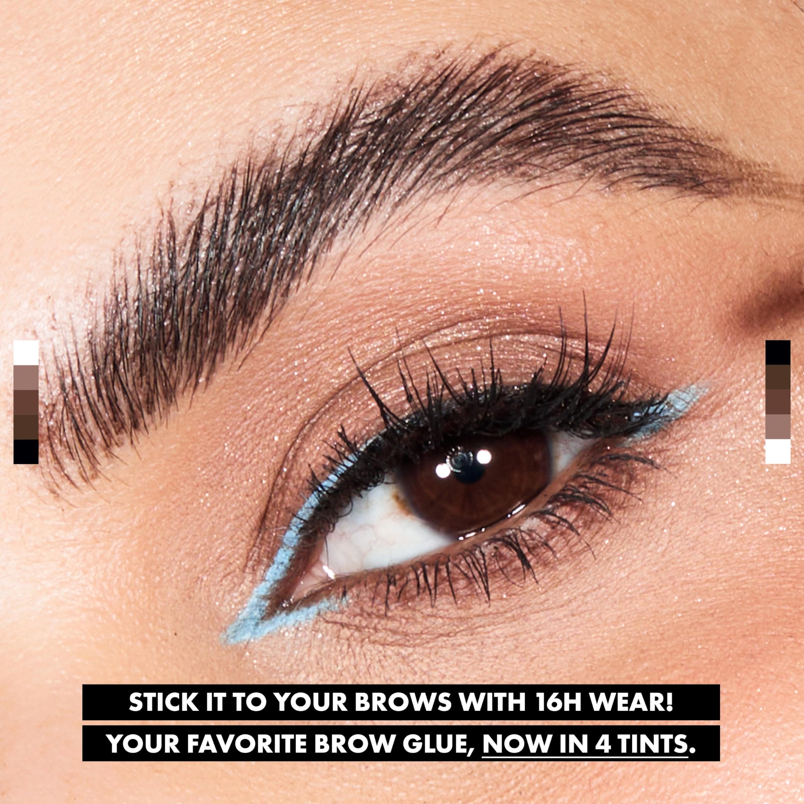 Textura clara de NYX Brow Glue, lista para definir cejas sin grumos.