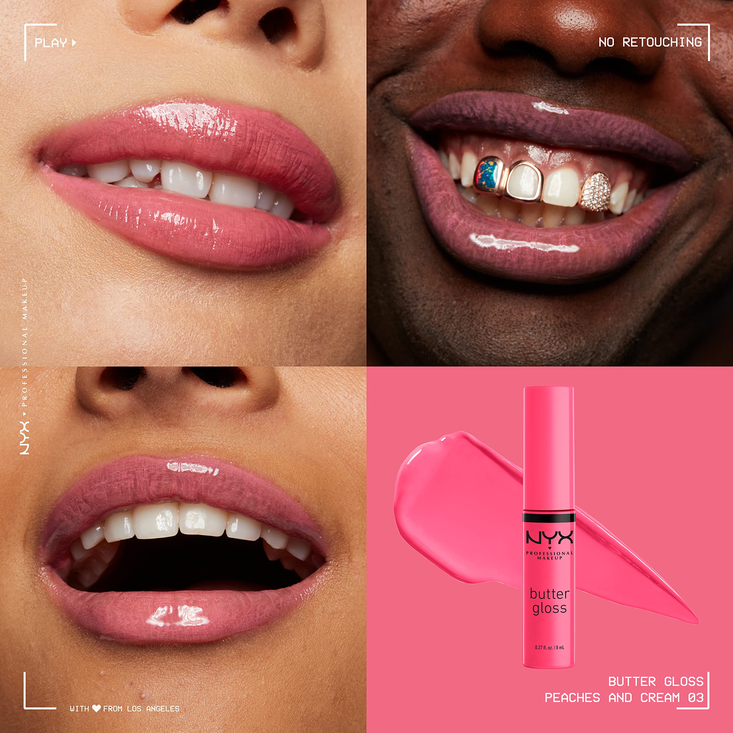 NYX Butter Gloss aplicador cremoso facilita una capa uniforme