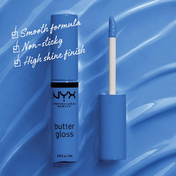 Aplicador de NYX Butter Gloss para una aplicación suave y precisa.