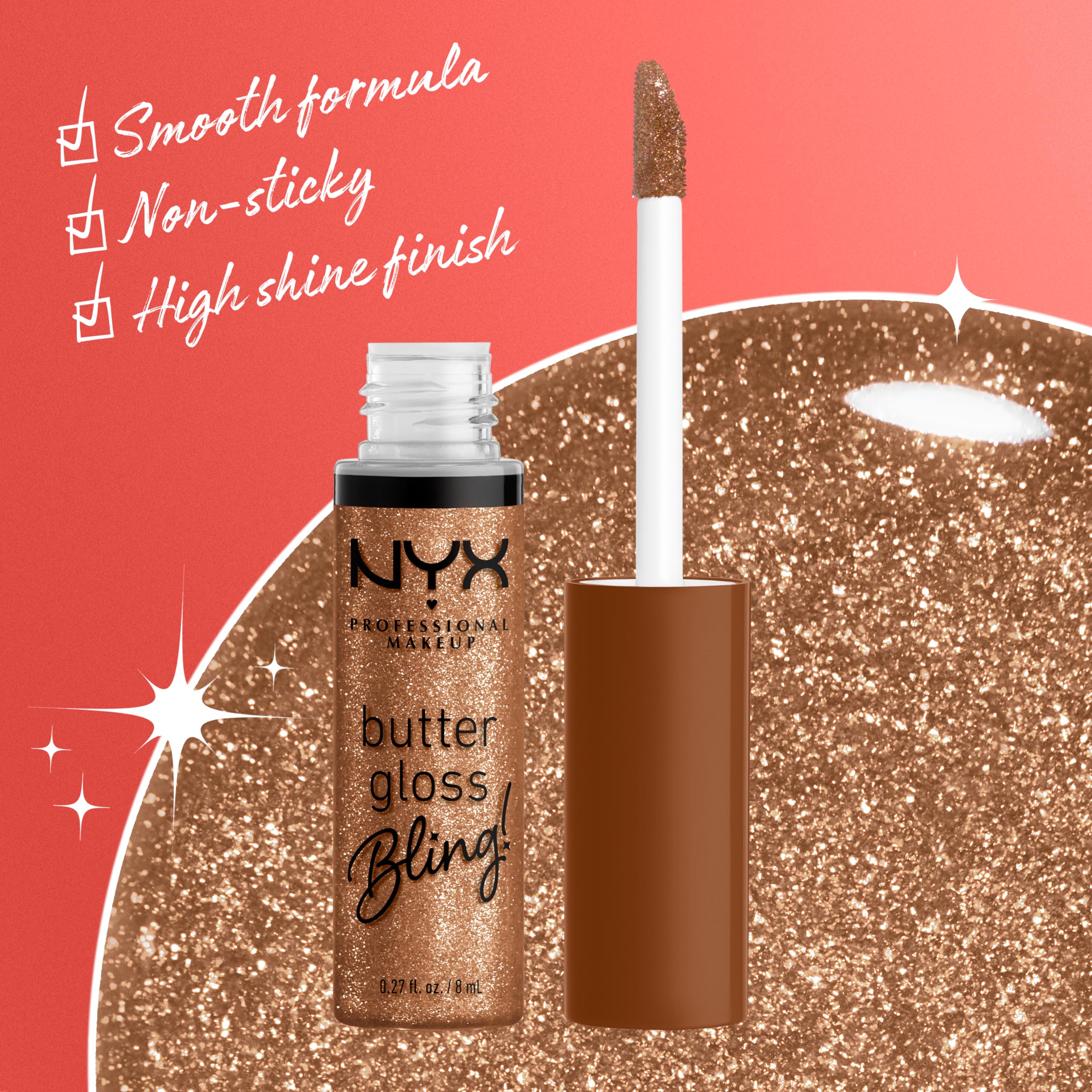 NYX Butter Gloss Bling: tonos versátiles para combinar con otros productos.