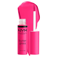 NYX Butter Gloss brinda brillo sedoso para labios sin pegajosidad.