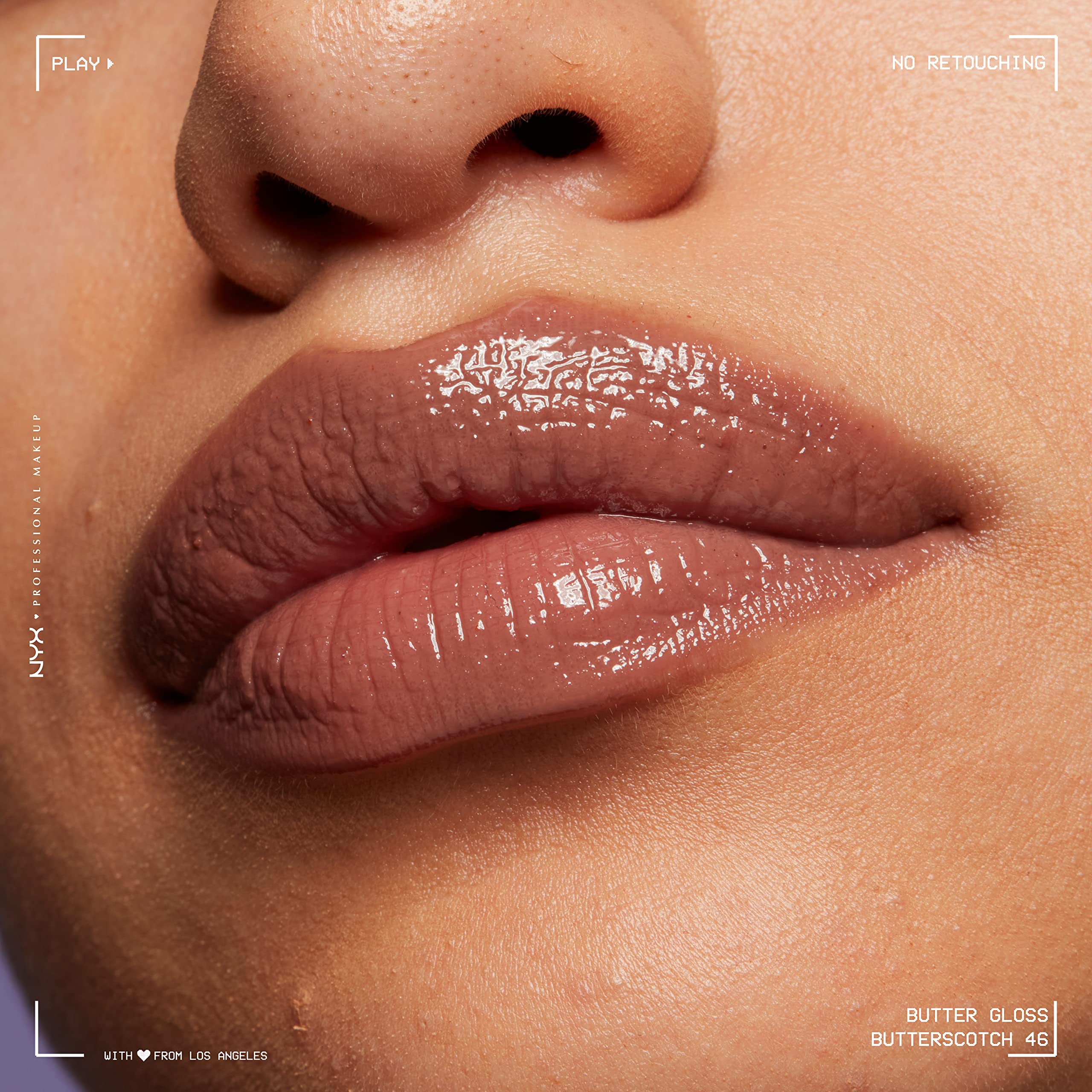 NYX Butter Gloss Brown Sugar, aroma dulce que acompaña cada pasada.