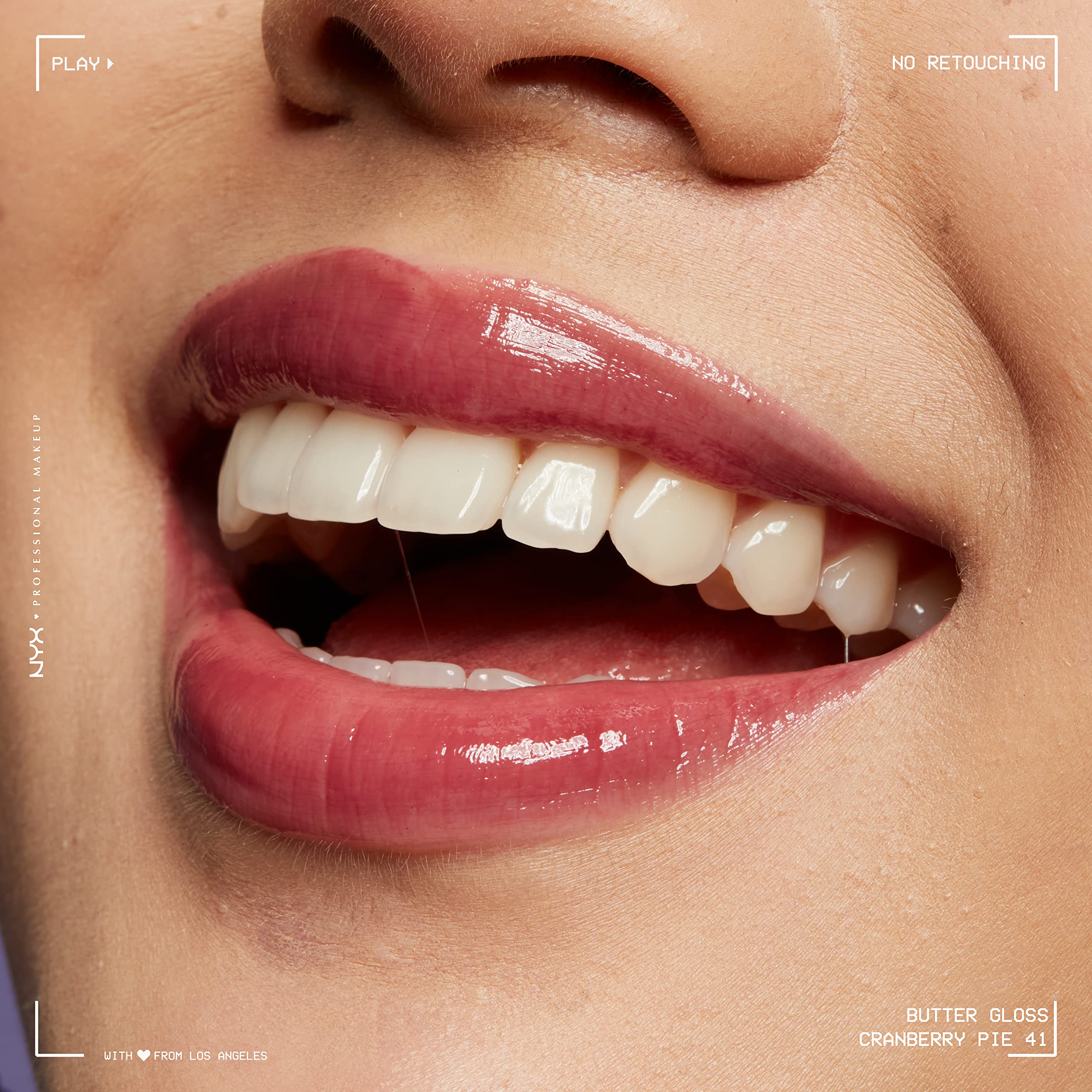 NYX Butter Gloss realza looks versátiles y añade brillo.