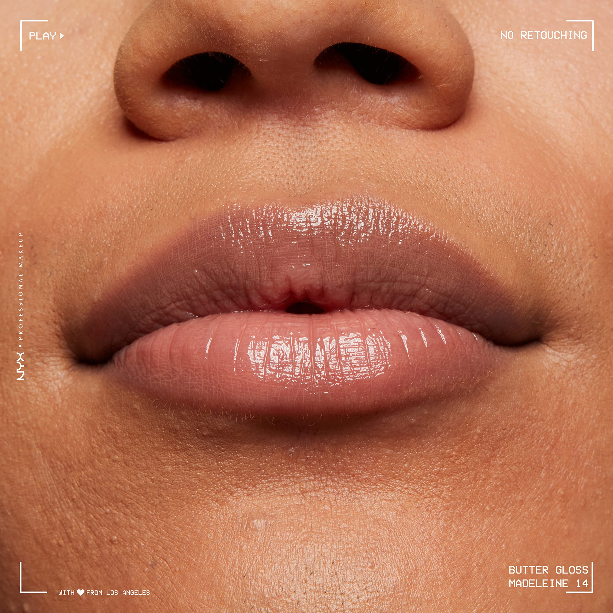 NYX Butter Gloss Madeleine resalta labios con acabado suave y confortable