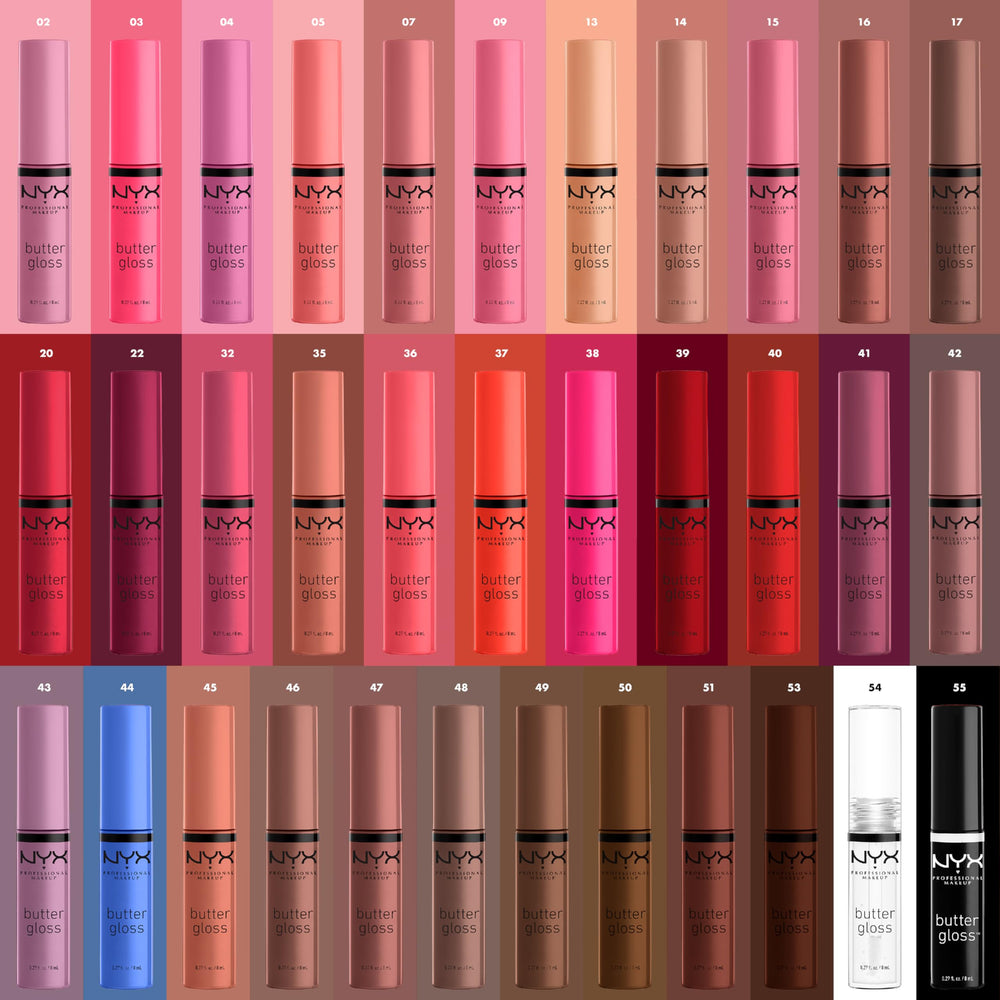 NYX Butter Gloss Madeleine cobertura transparente para realzar labios naturalmente