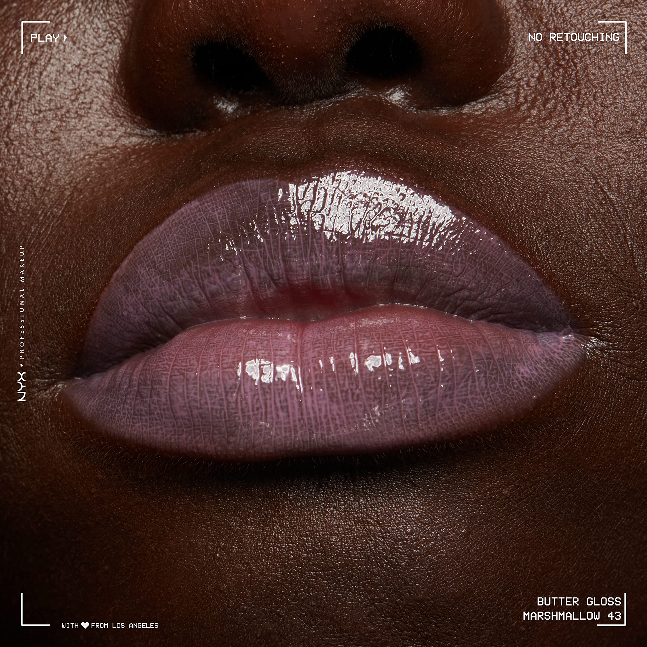 NYX Butter Gloss Marshmallow para delineado y brillo coordinado