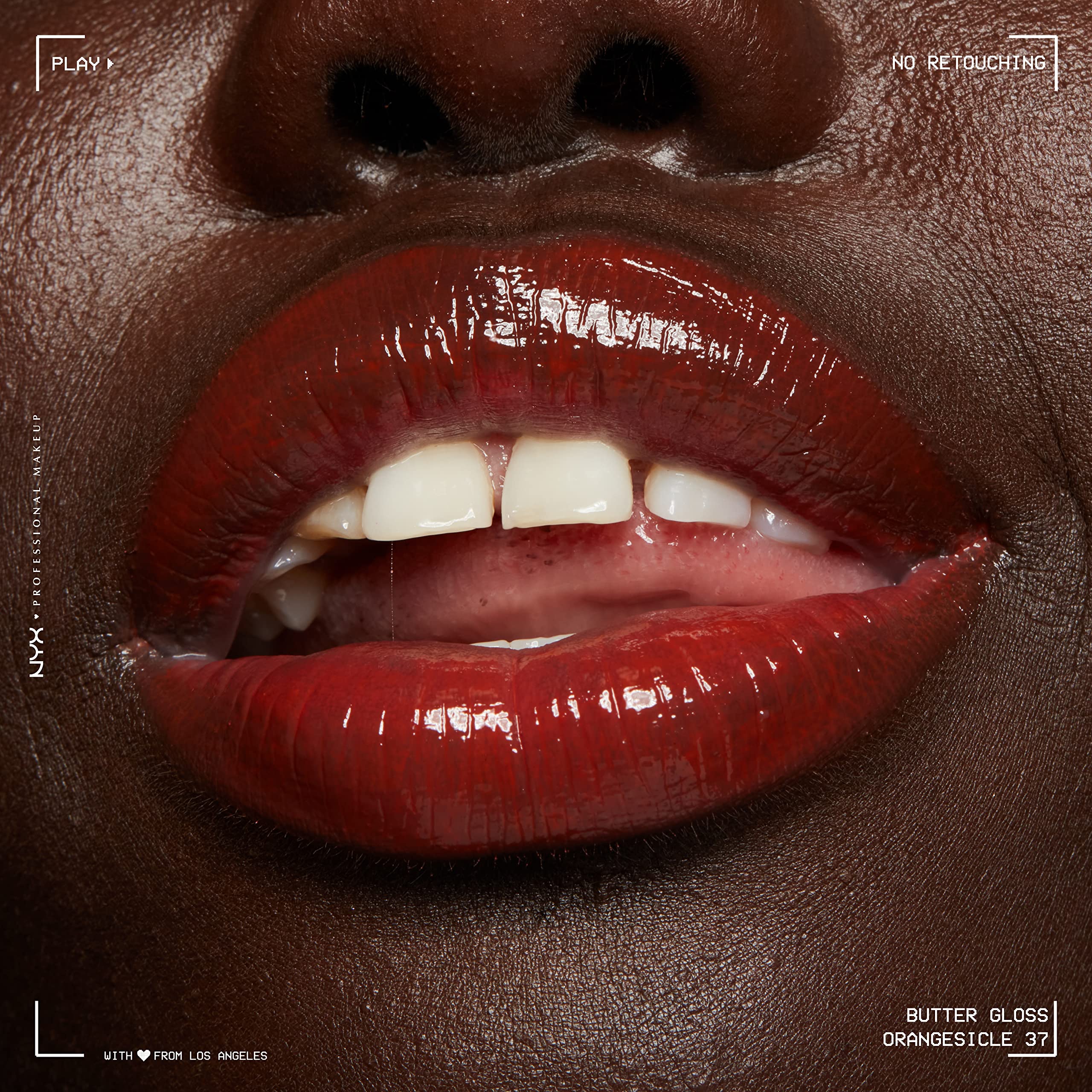 NYX Butter Gloss Orangesicle disponible para un acabado cálido y luminoso.