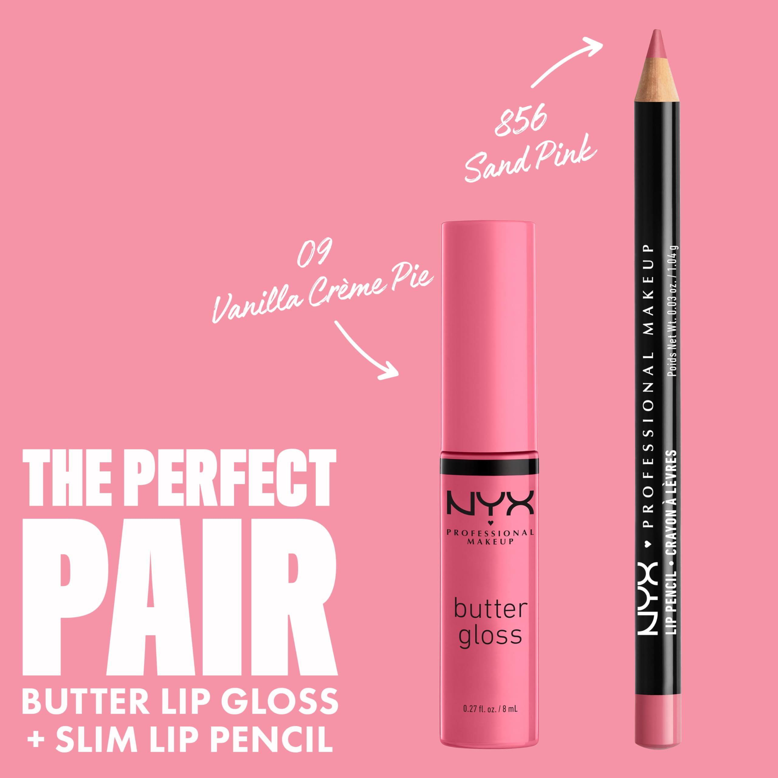 NYX Butter Gloss Vanilla Cream Pie acompaña cualquier look con acabado brillante.