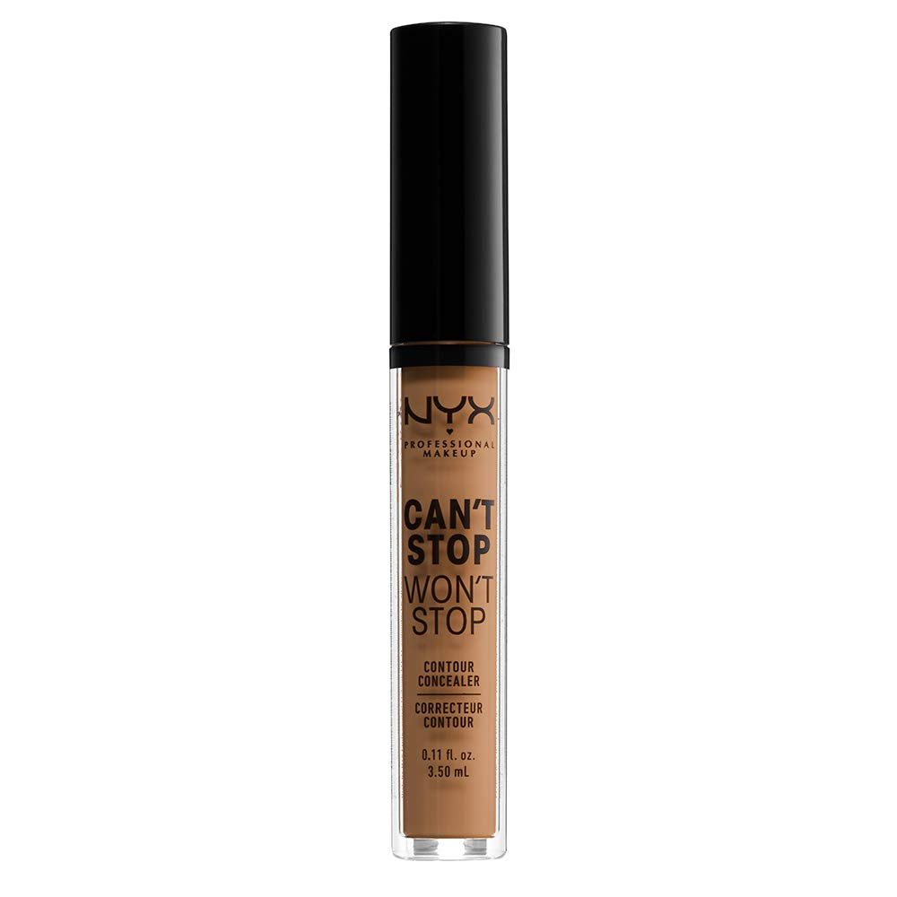 NYX PROFESSIONAL MAKEUP Can't Stop Won't Stop Contour Concealer: resistente al agua para maquillaje que dura.