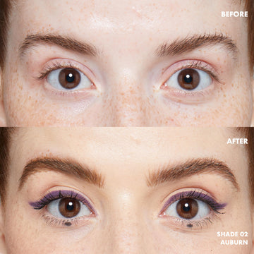 Brocha microflexible para cejas de NYX, trazos finos a gruesos.