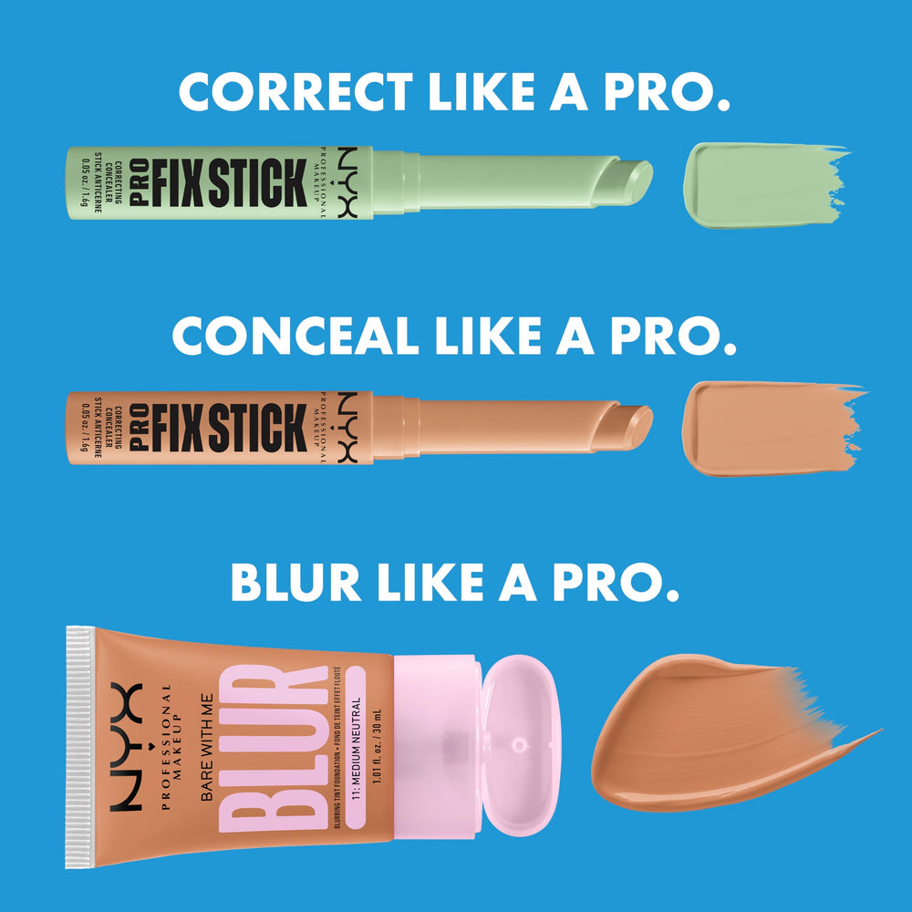 Nyx correcteur-stick Vanille : compatible avec d'autres produits NYX pour un résultat homogène.