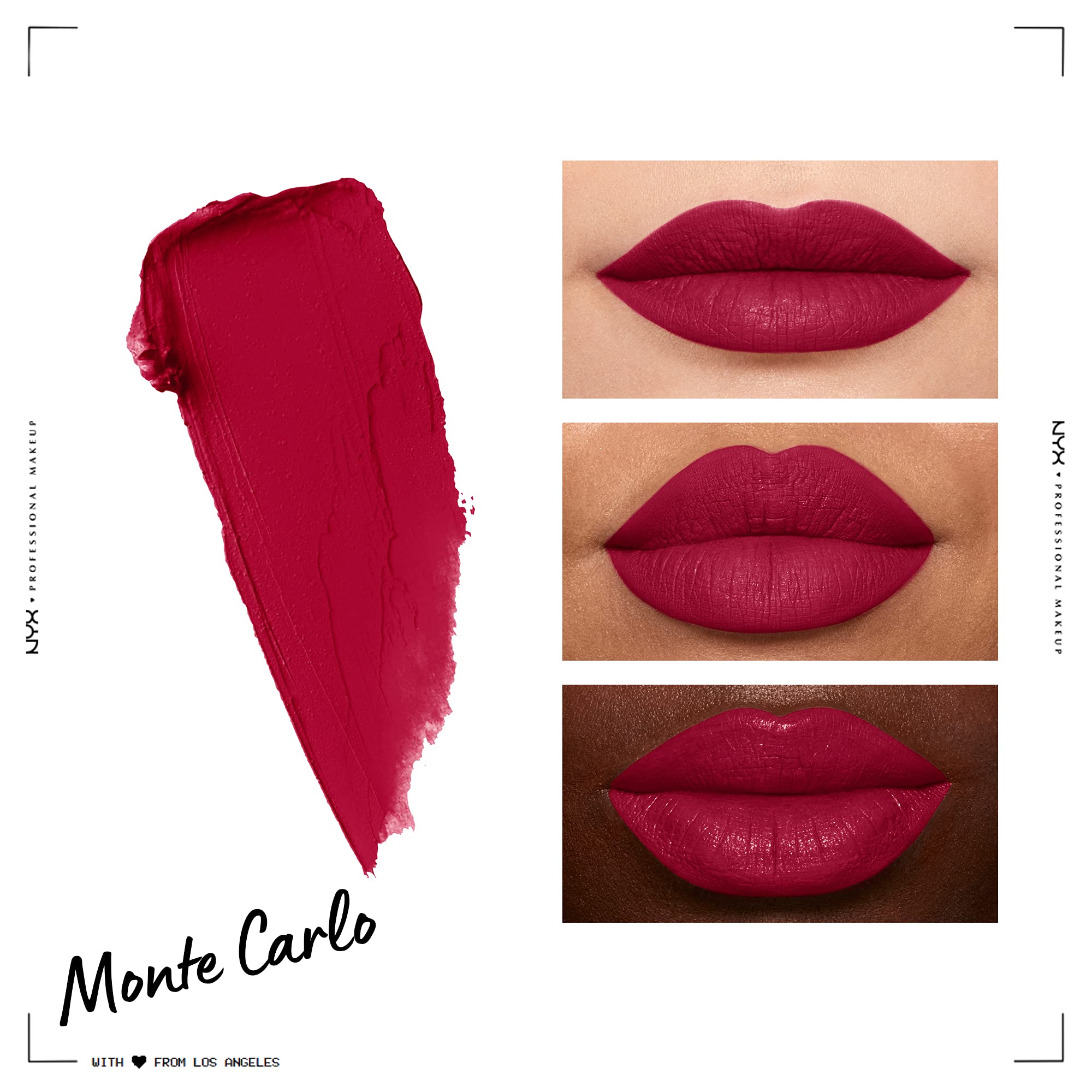 NYX Monte Carlo Crema de Labios Mate: tono profundo y textura cremosa