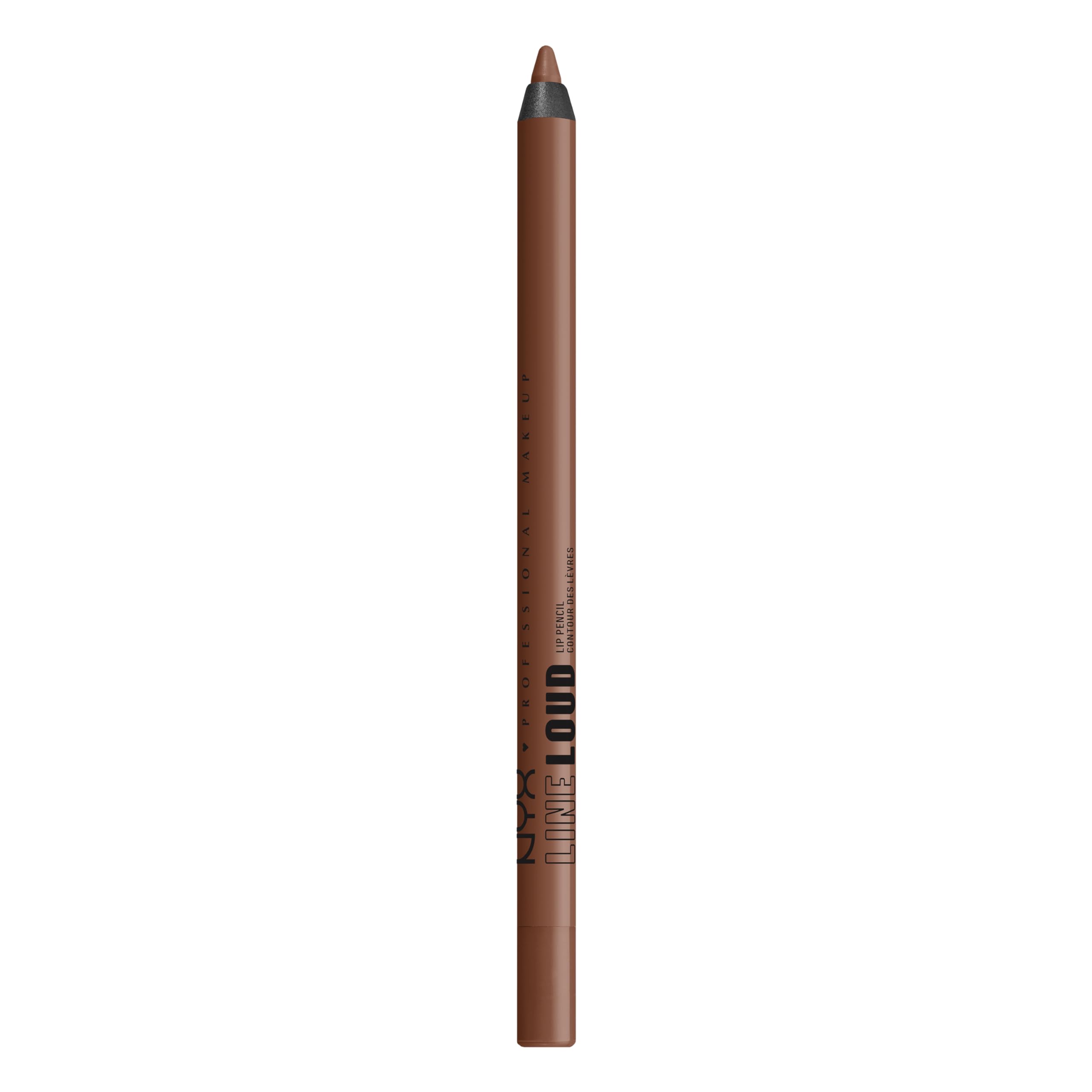Delineador Line Loud de NYX, color Total Baller, para definición de labios y larga duración.