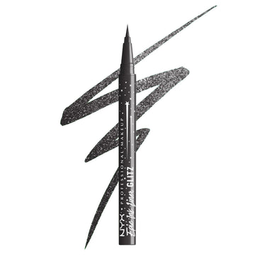 NYX Epic Ink Glitz delineador Graphite Glitz, delineado intenso y duradero para fiestas nocturnas.