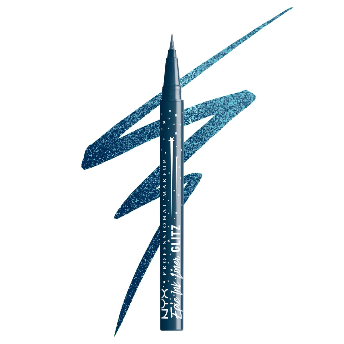 NYX Epic Ink Glitz Liner empaque compacto para delinear ojos con brillo duradero