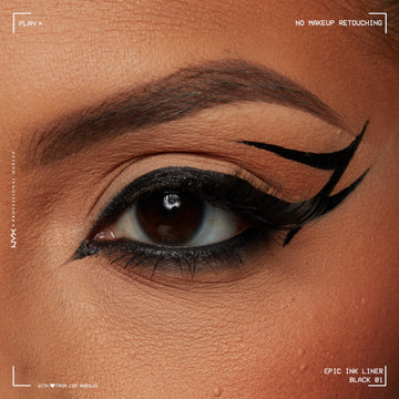 NYX Epic Ink Liner control de grosor al presionar ligeramente.