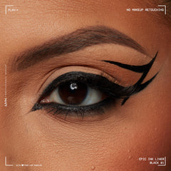 NYX Epic Ink Liner control de grosor al presionar ligeramente.