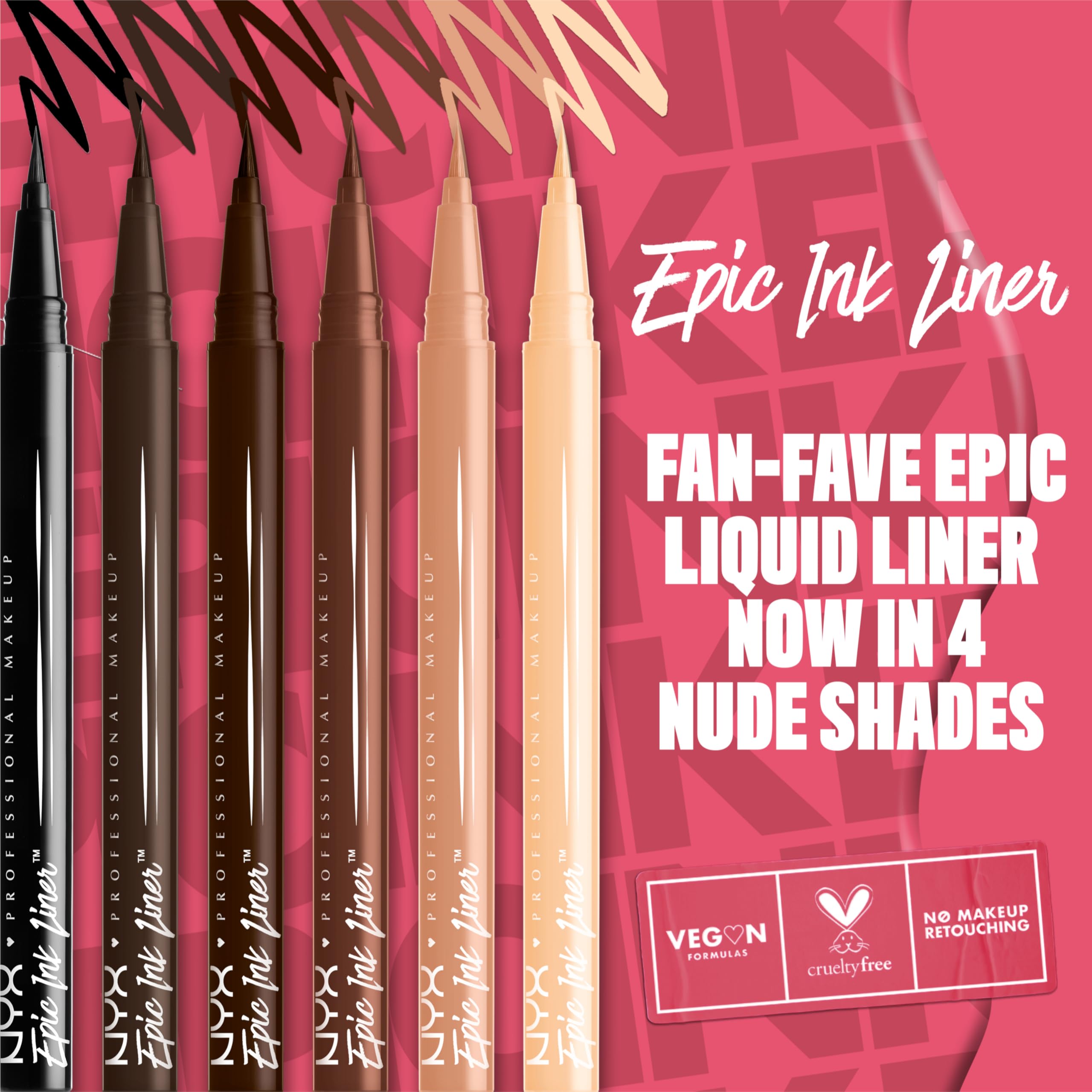 NYX Epic Ink Liner punta delgada para trazos finos