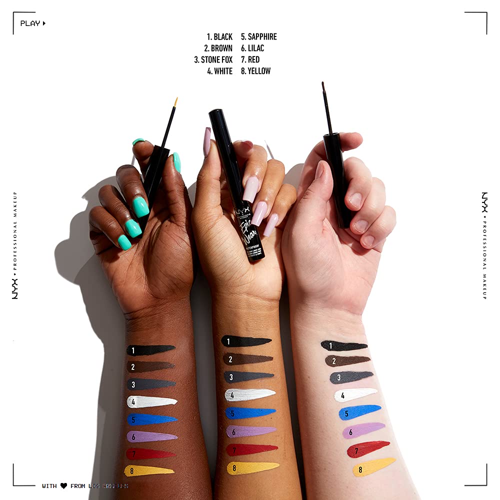 NYX Epic Wear Liquid Liner colores intensos para looks atrevidos.
