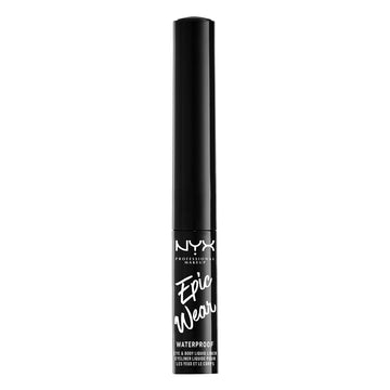 Delineador NYX Epic Wear metalico liquido adecuado para looks tipo flash tattoo.
