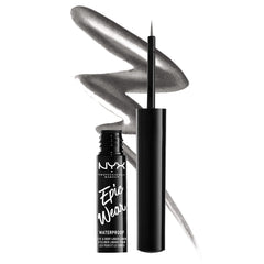 Delineador NYX Epic Wear metalico liquido con punta fina para trazos precisos.
