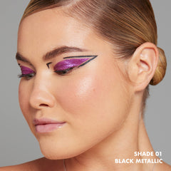 Nyx Epic Wear Metallic Liquid Liner brush tip closeup for sharp lines