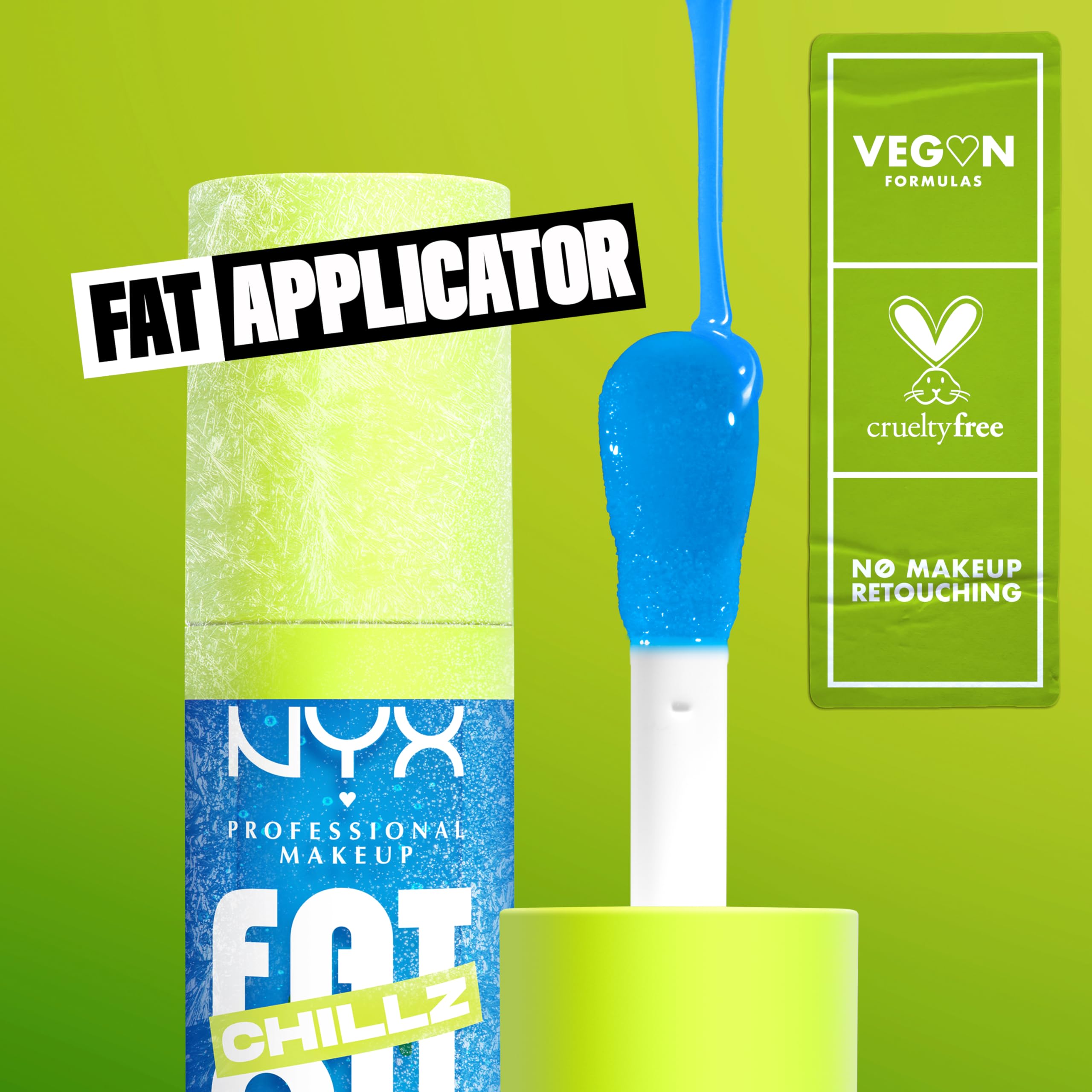 NYX Fat Oil Chillz, fórmula vegana y libre de crueldad.