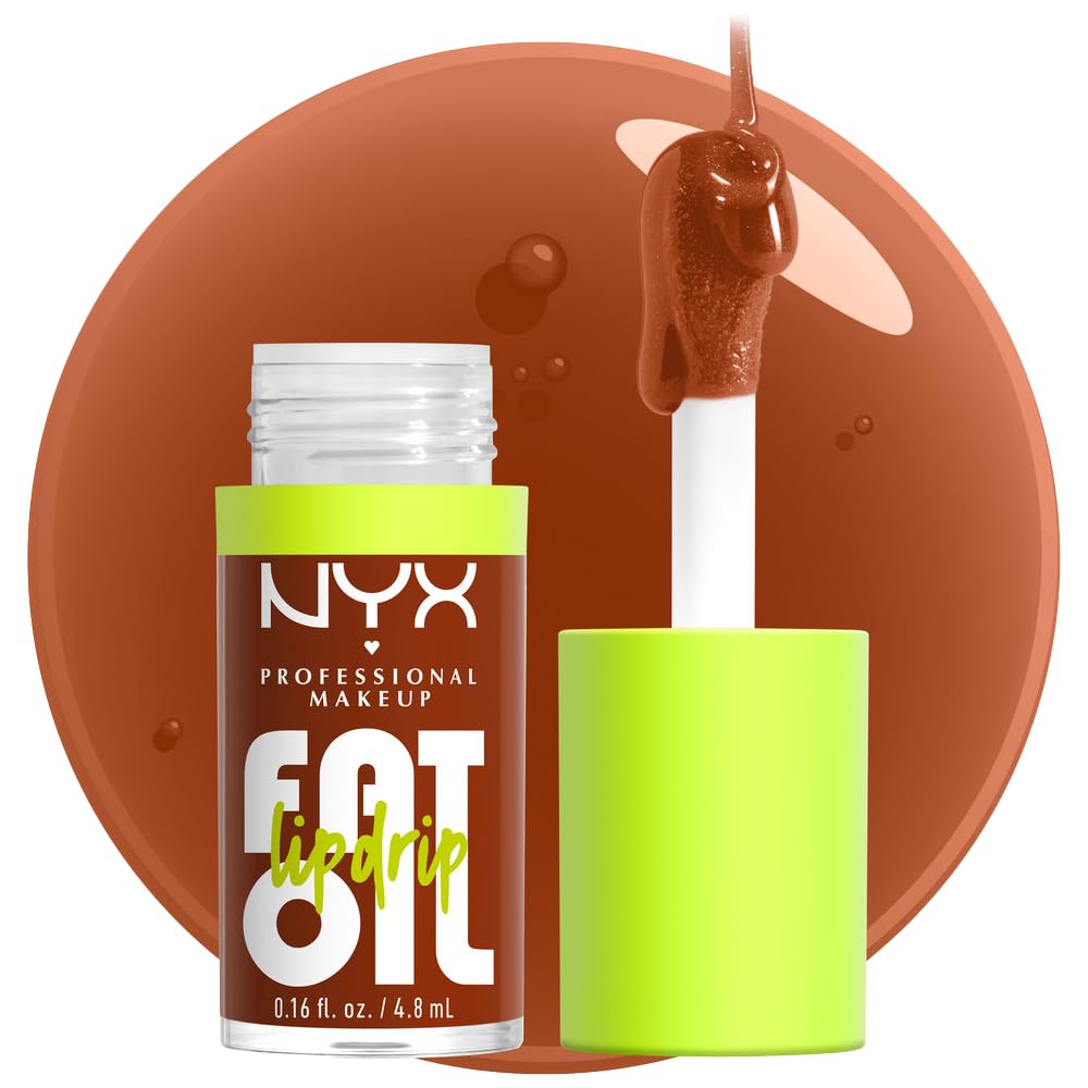 NYX Fat Oil Lip Drip: aplicación con brillo intenso e hidratación prolongada.