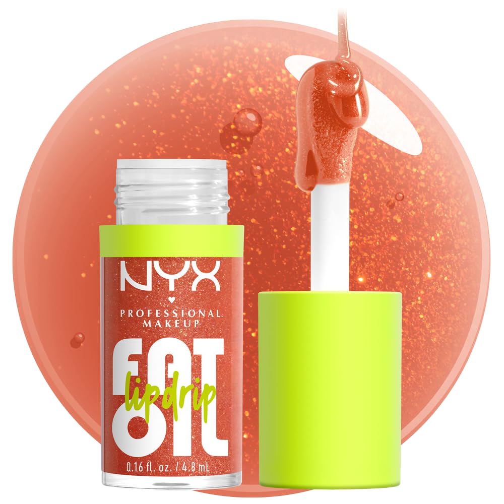 NYX PROFESSIONAL MAKEUP Fat Oil Lip Drip: aplicador suave para aplicación uniforme y brillo intenso.