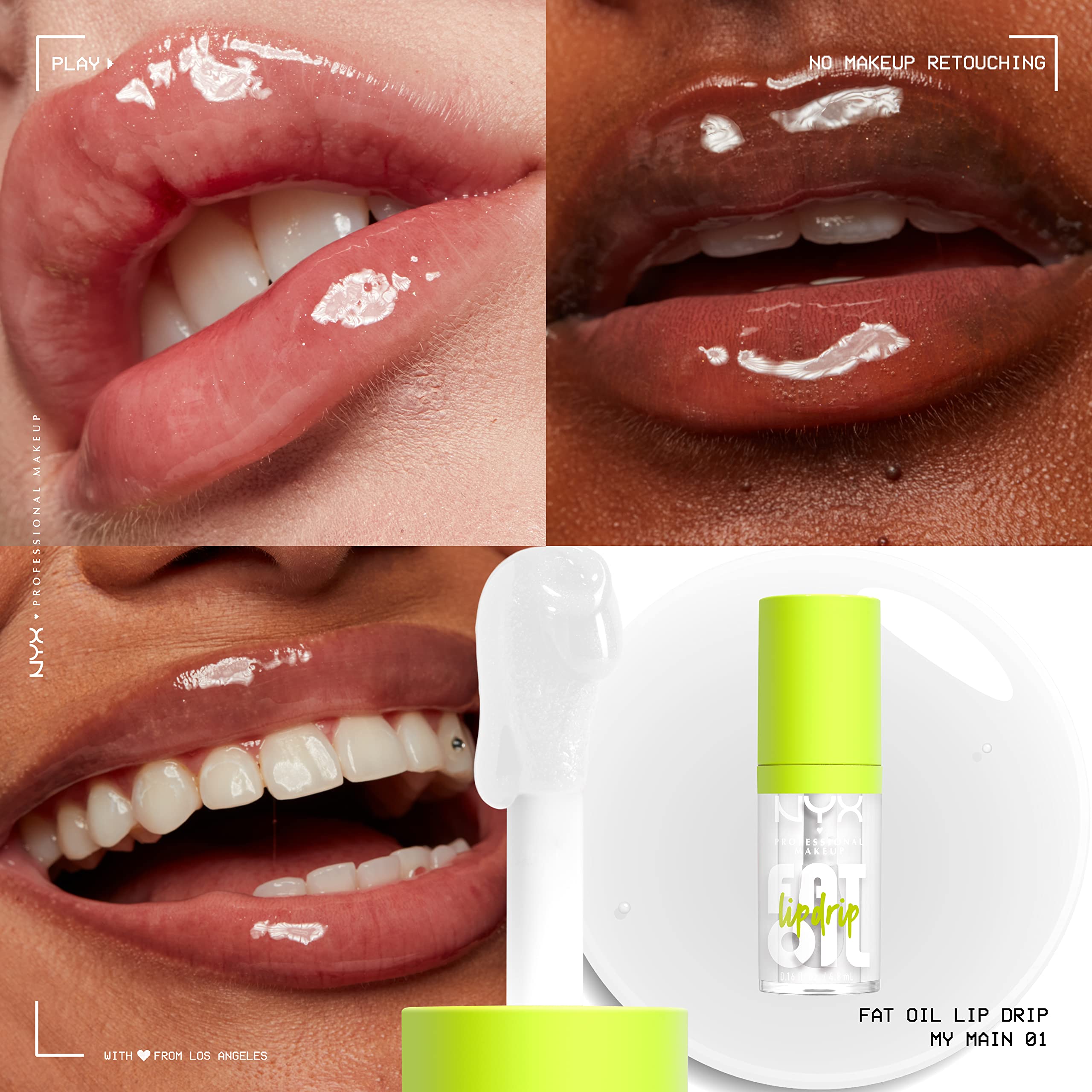 Fat Oil Lip Drip añade tinte suave para looks versátiles.