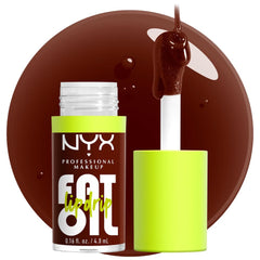 NYX Fat Oil Lip Drip: empaque destacado con brillo duradero.
