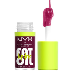 NYX Fat Oil Lip Drip en empaque compacto mostrando brillo sedoso