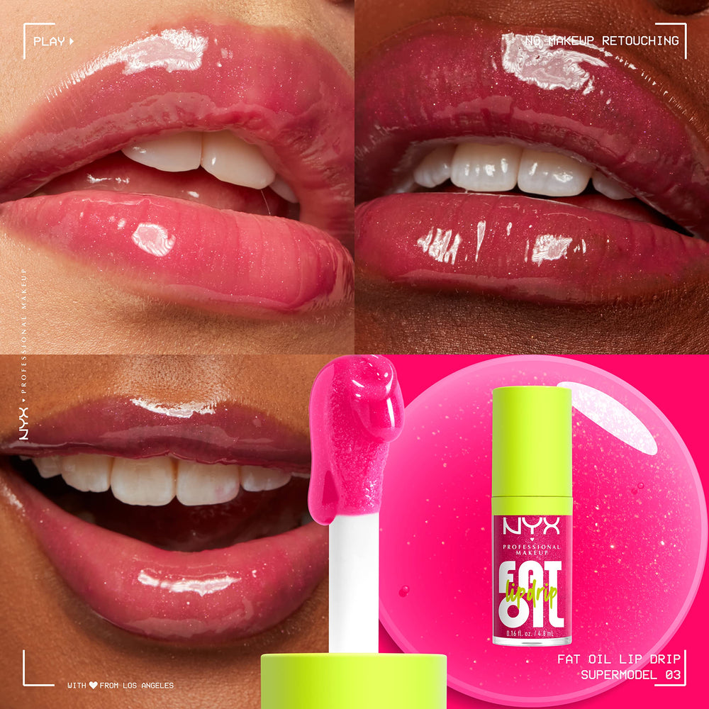 NYX Fat Oil Lip Drip textura cremosa ofrece hidratación durante el día