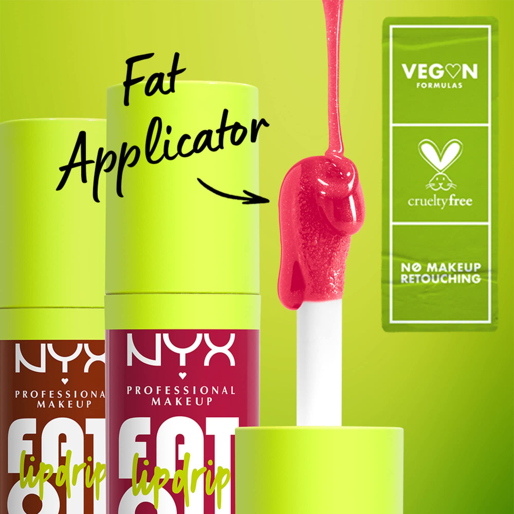 NYX Fat Oil Lip Drip uso solo o con otro labial para mayor intensidad