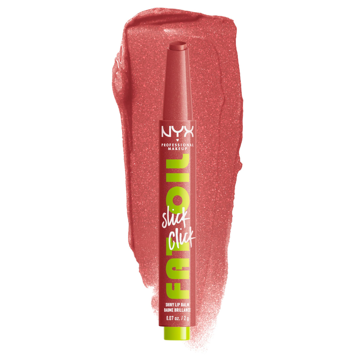 NYX Fat Oil Slick Click en aplicación labial, brillo ligero para labios