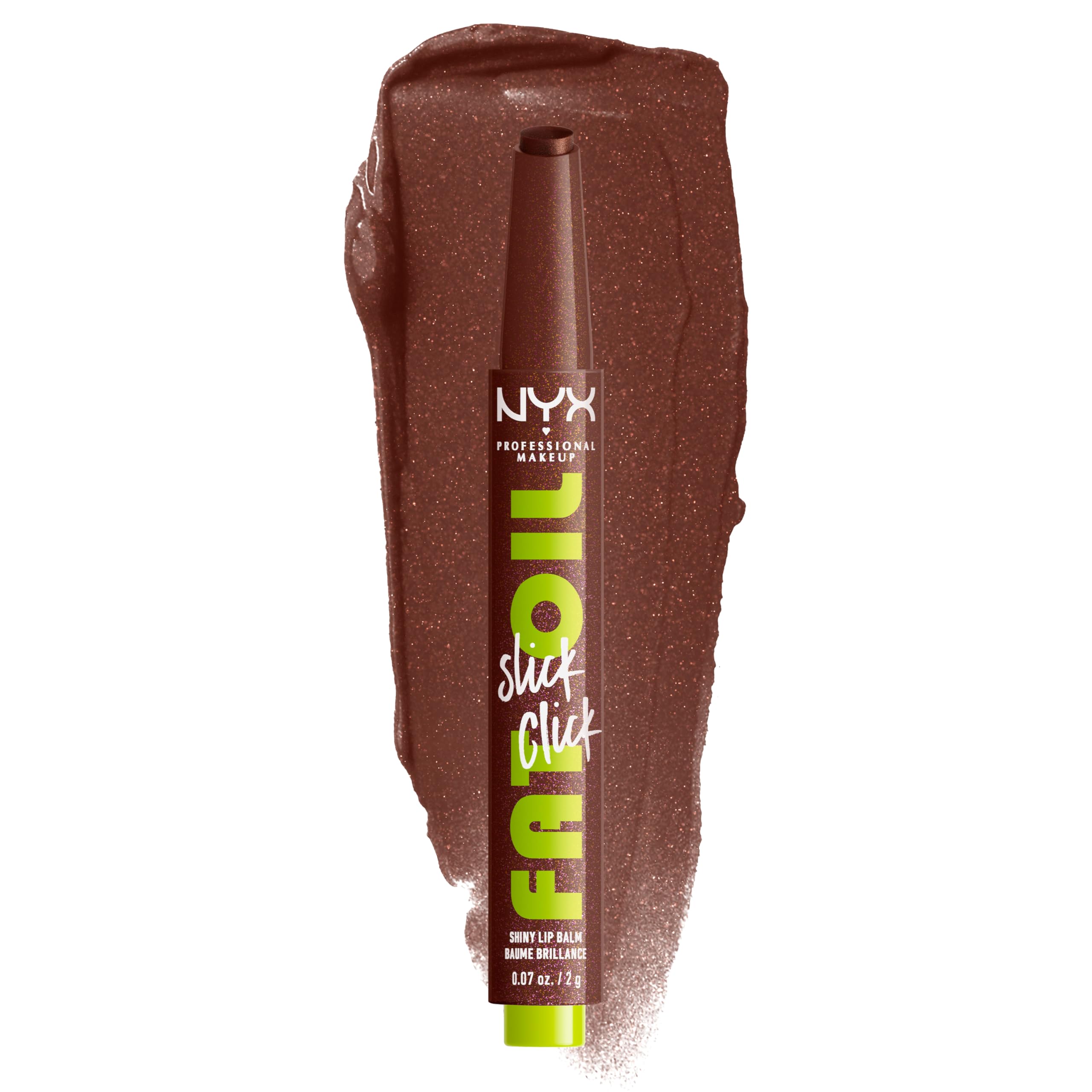 NYX PROFESSIONAL MAKEUP Fat Oil Slick Click: dispensador para aplicar la cantidad justa y brillo intenso.