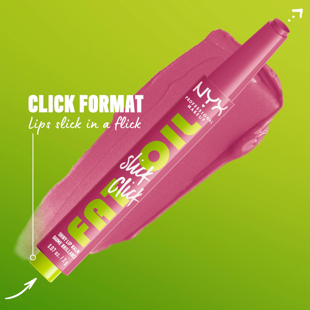 NYX Fat Oil Slick Click: acabado brillante y no pegajoso.