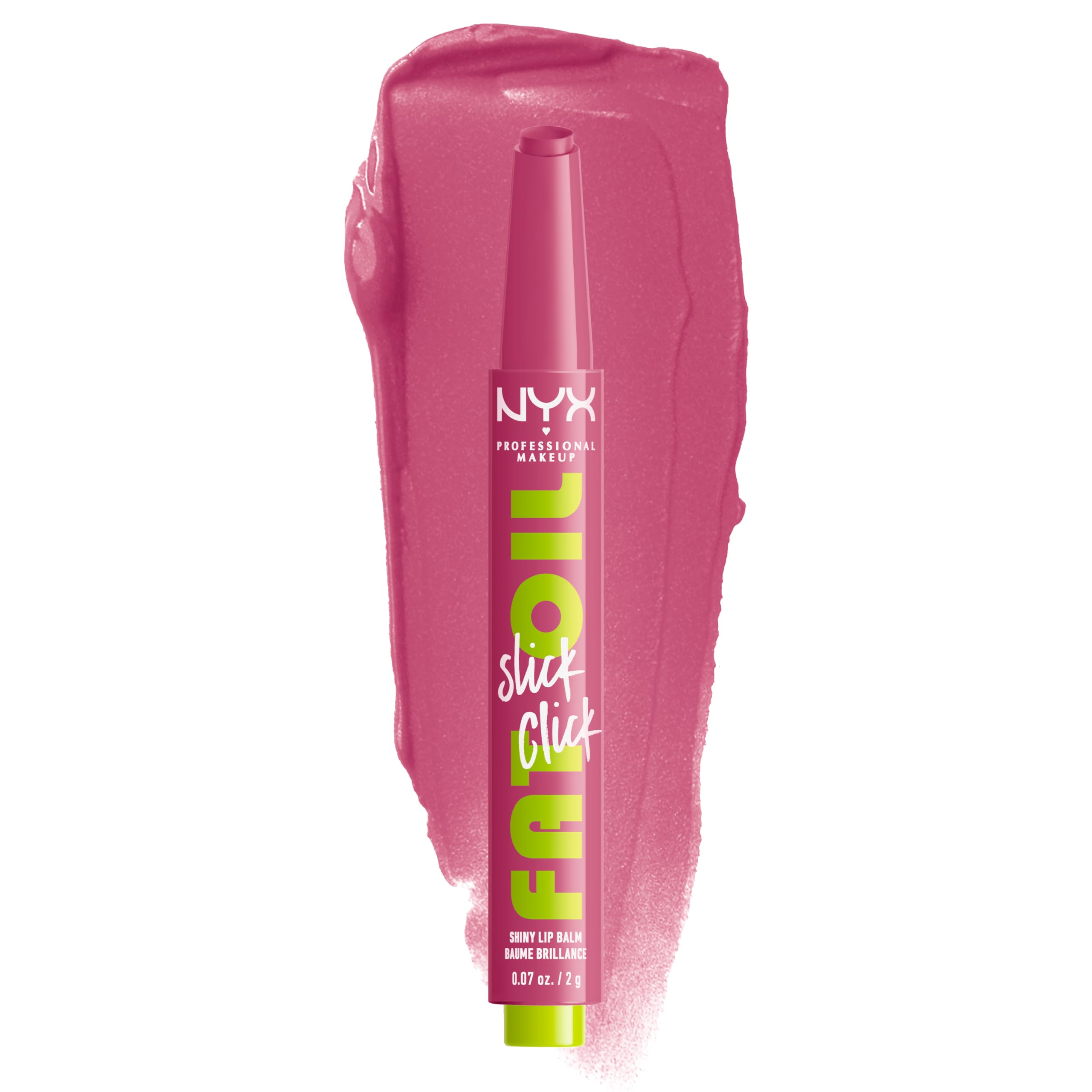 NYX Fat Oil Slick Click: empaque compacto para recargas rápidas.