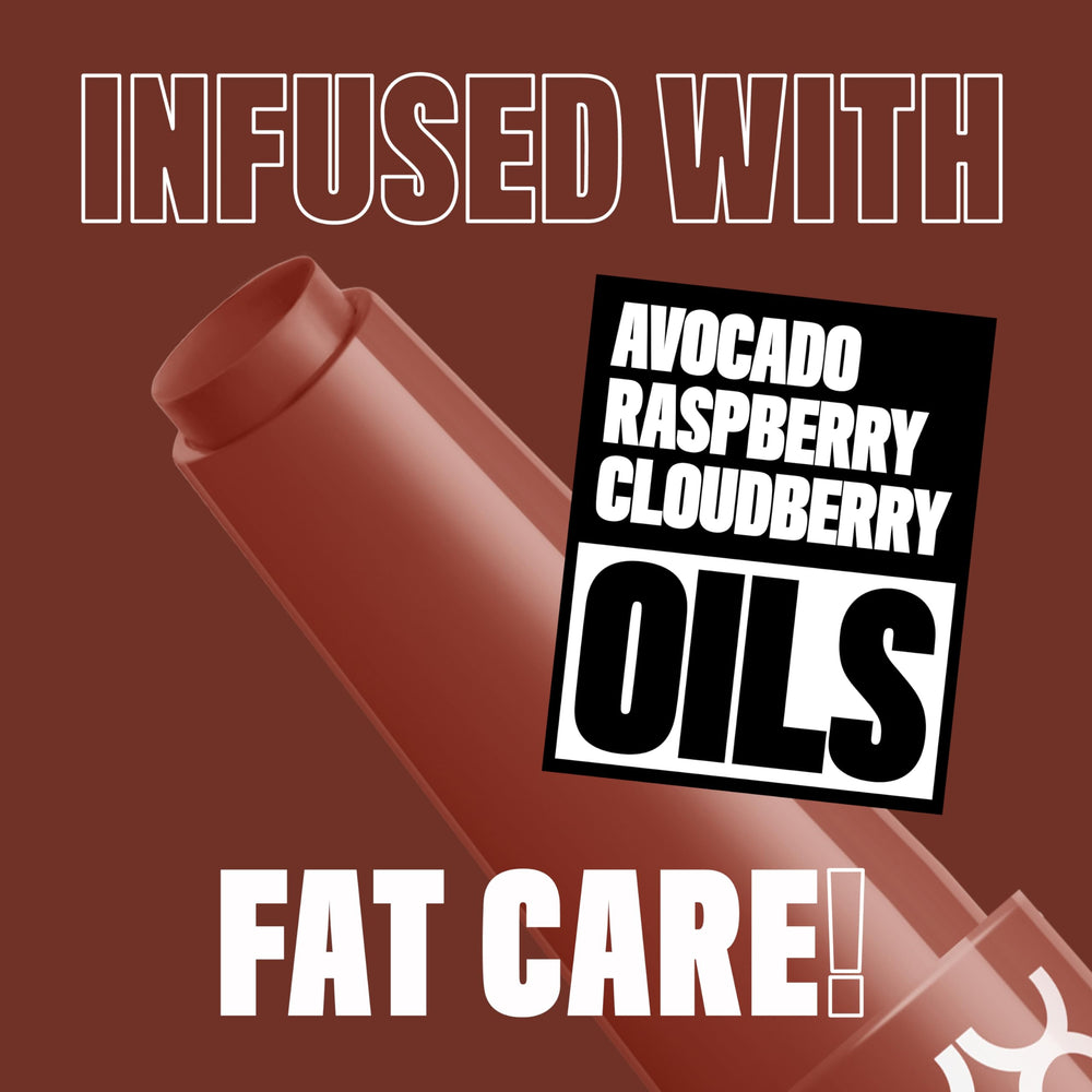 NYX Fat Oil Slick Click fórmula vegana enriquecida con aceites.