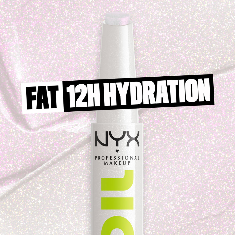 NYX Fat Oil Slick Click, hidratación de 12 horas gracias a aceites vegetales.