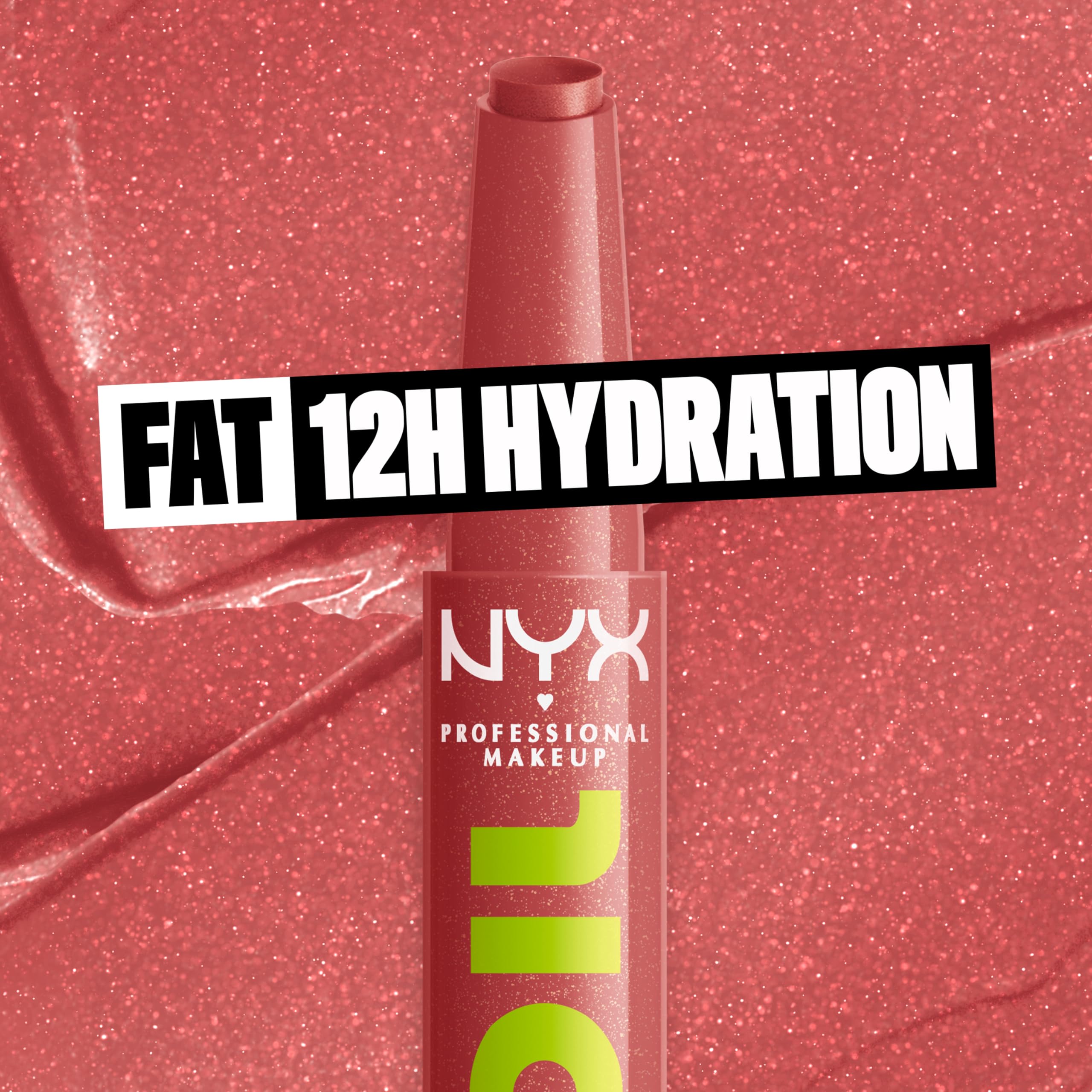 Pigmento labial NYX Fat Oil Slick Click en labios con color suave