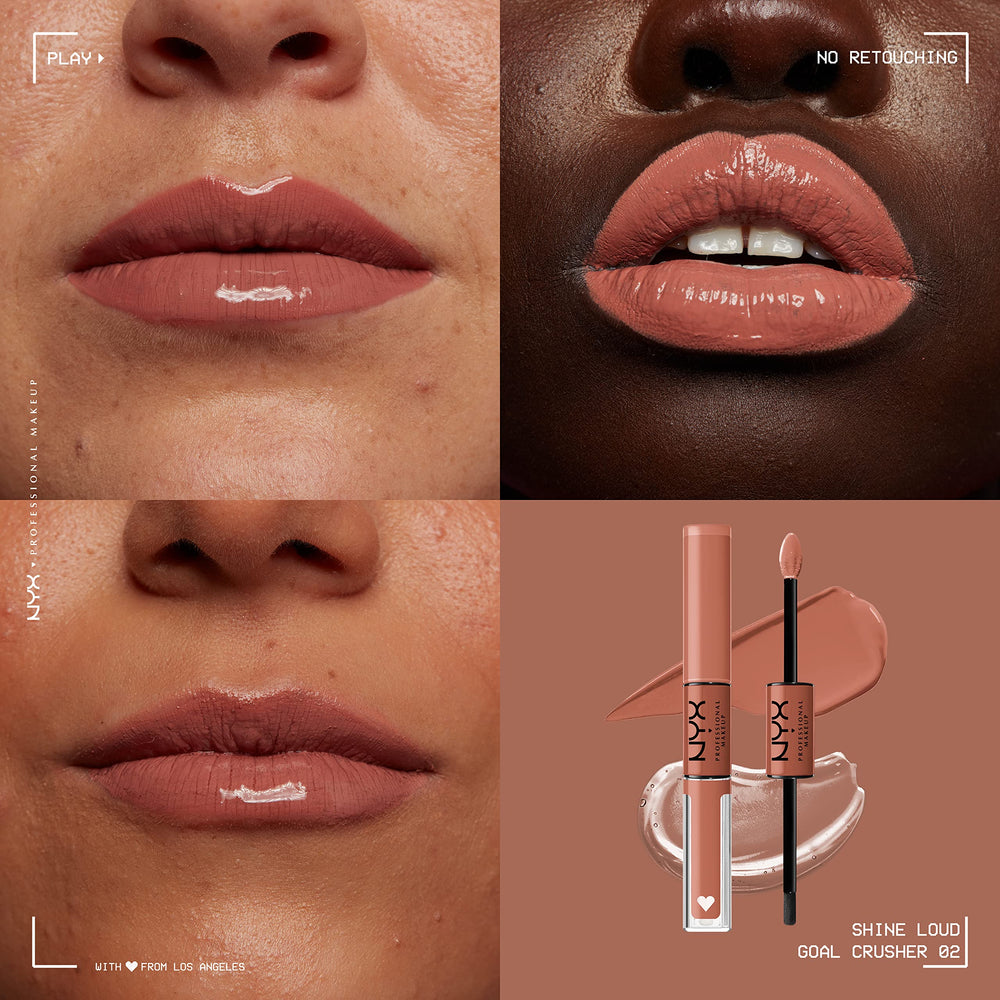 NYX Goal Crusher pigmento alto: labial para color impactante.