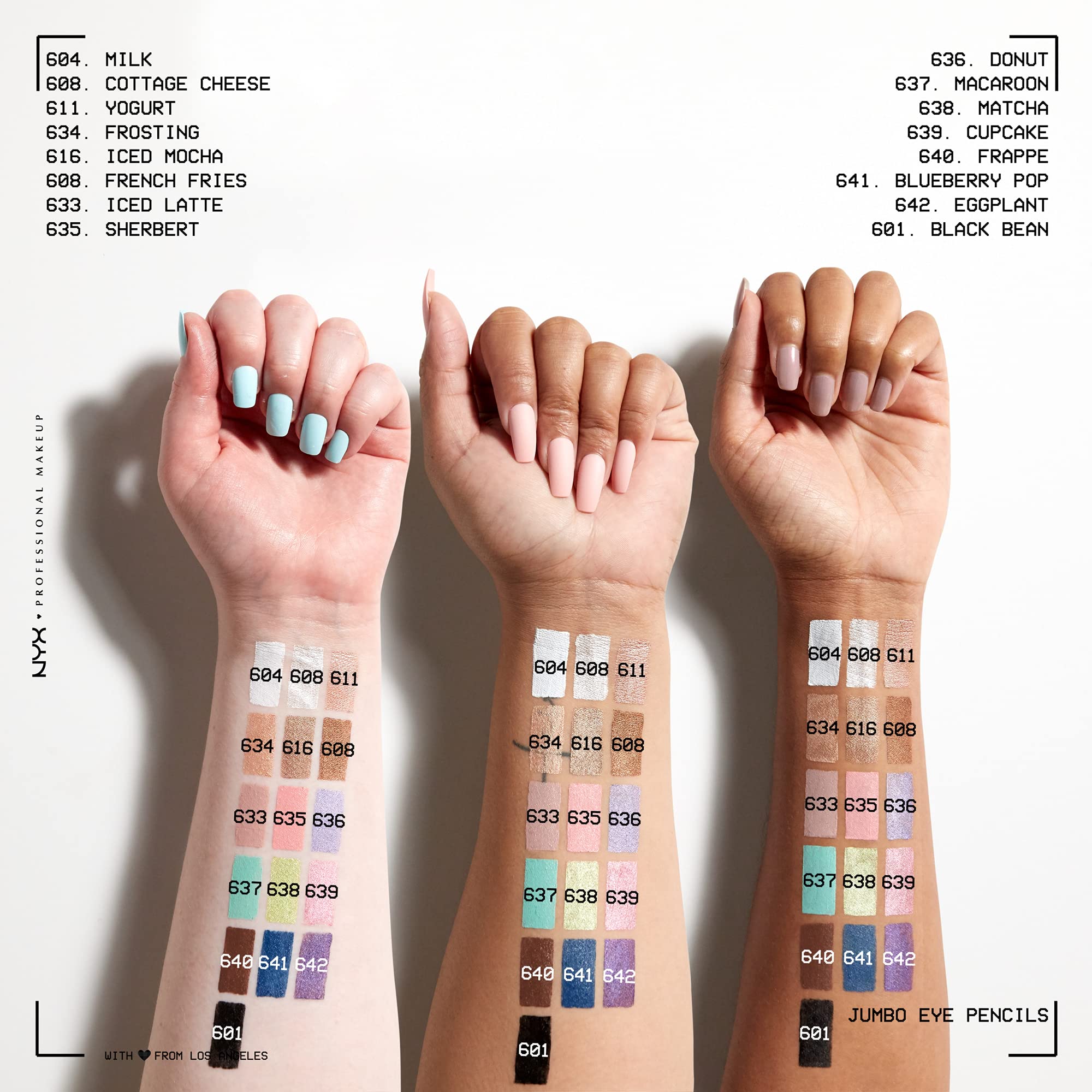 NYX Jumbo Eye Pencil Yogur iluminador en esquinas internas para realzar la mirada