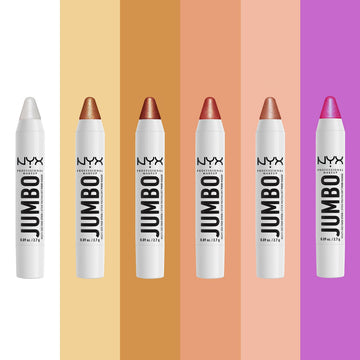 NYX pigmentos perlados capturan la luz para un efecto dimensional.