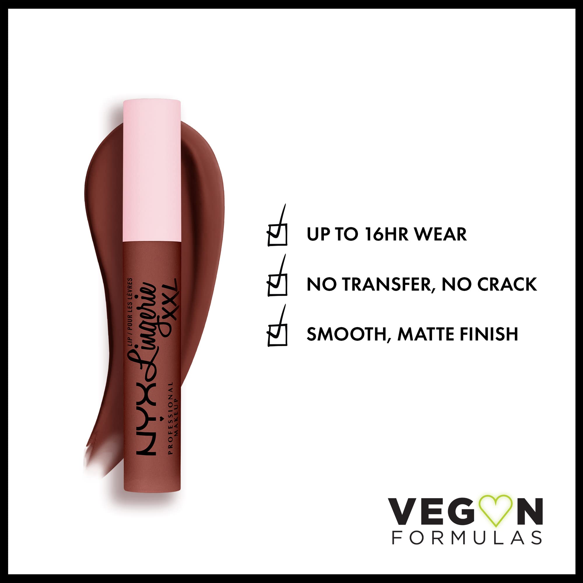 Aplicador suave de NYX Lip Lingerie XXL para una aplicación cómoda.